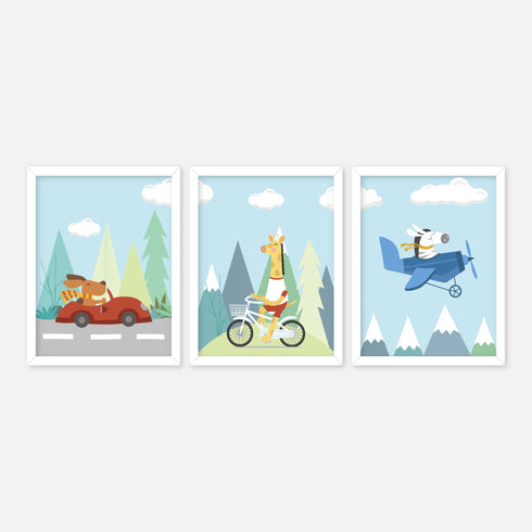Transportation theme -  Wall Art